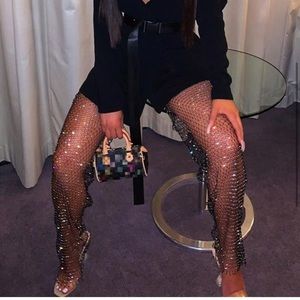 Zara Shimmery Full Length Flared Pants